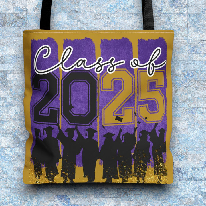 Purple and Gold Graduation Tote Bag - Class of 2025