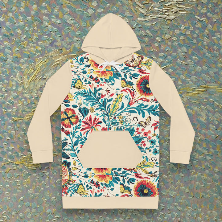 Women's Hoodie Dress - Coastal Flowers