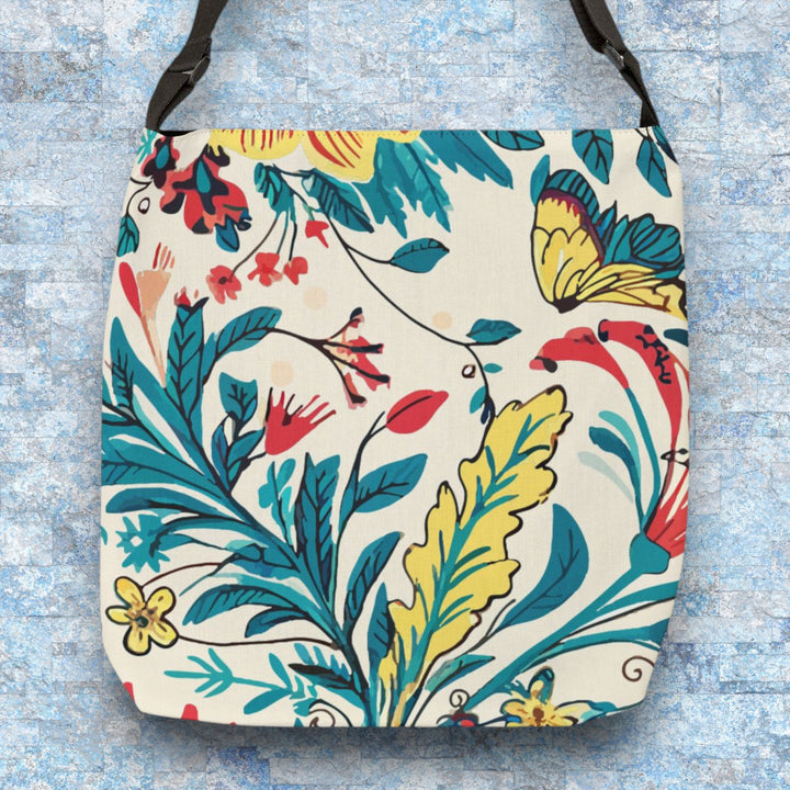 Adjustable Tote Bag - Coastal Flowers