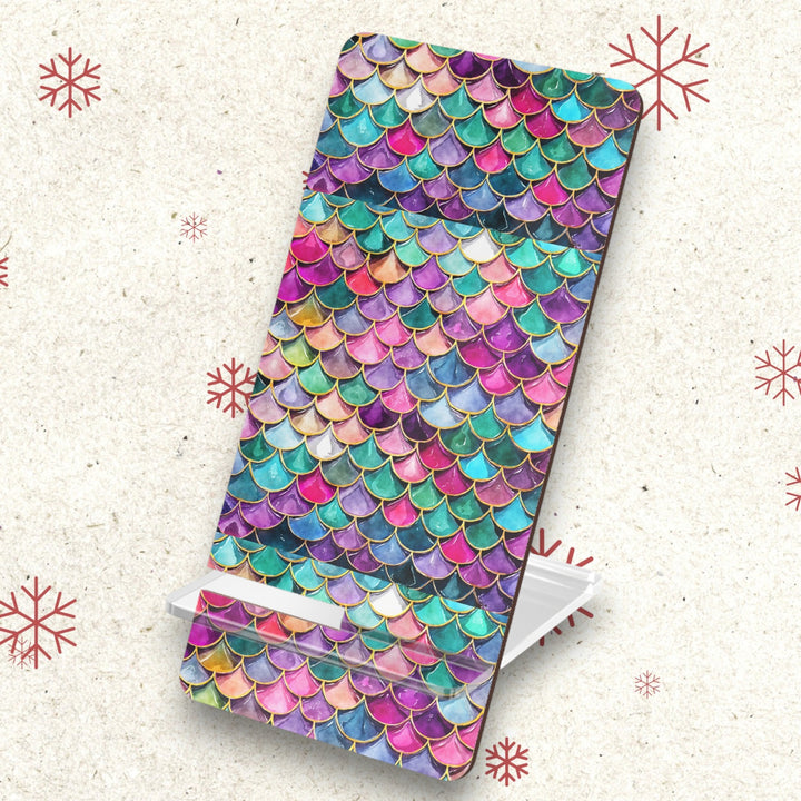 Phone Stand - Mermaid Scales Design