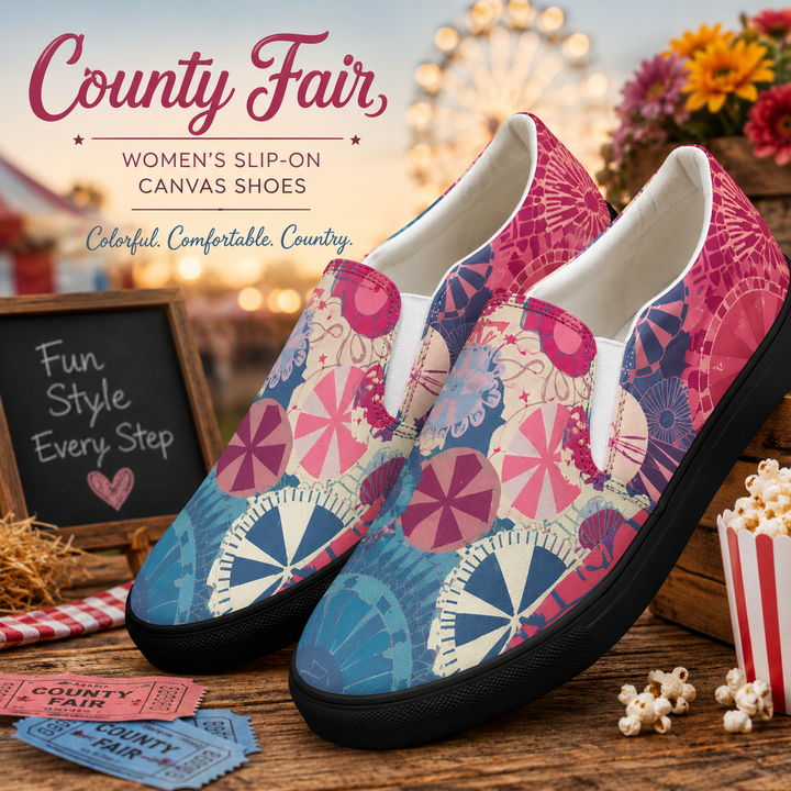 County Fair Women’s slip-on canvas shoes