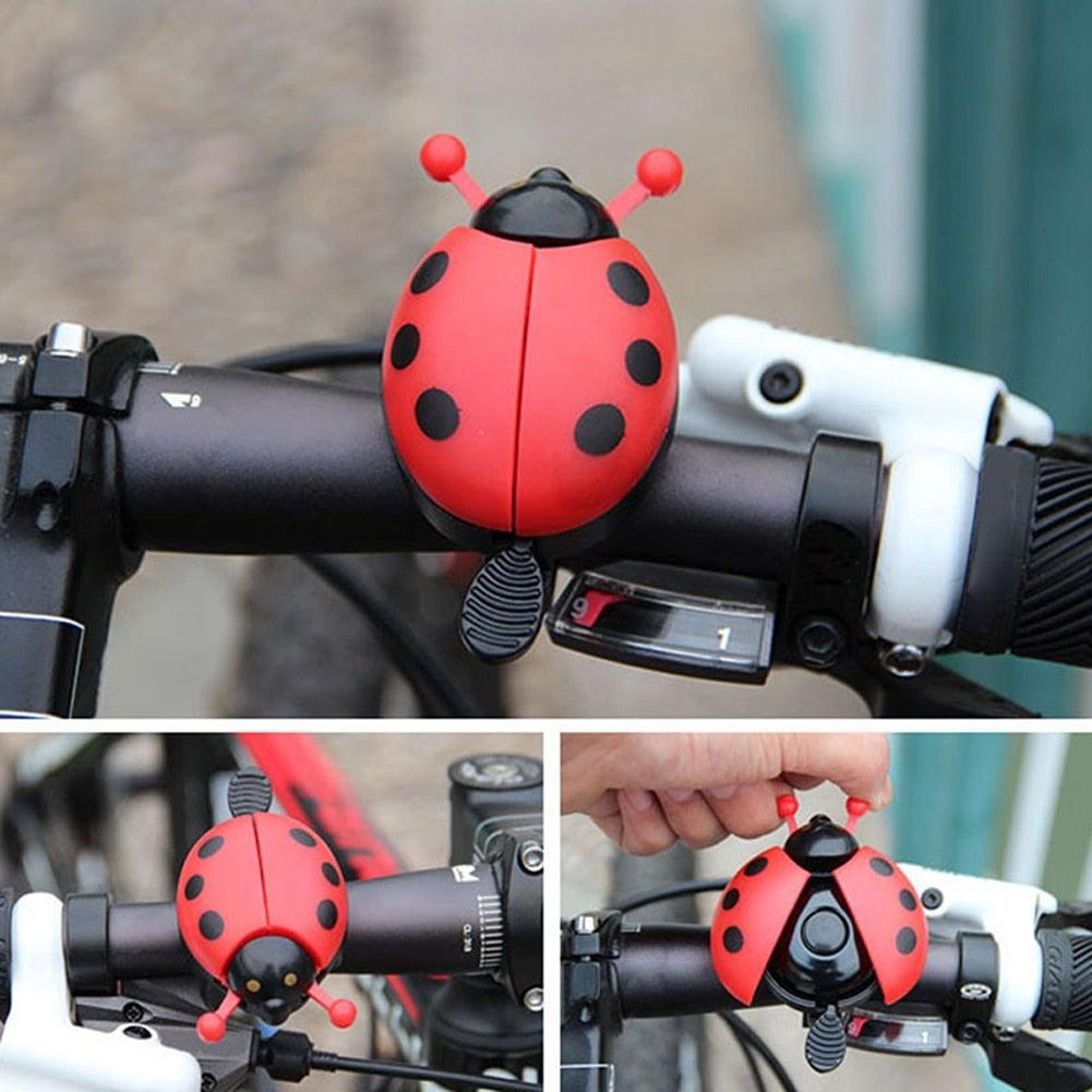 Cute Ladybug Bicycle Bell – Mini Cartoon Bike Bell for Kids & Adults