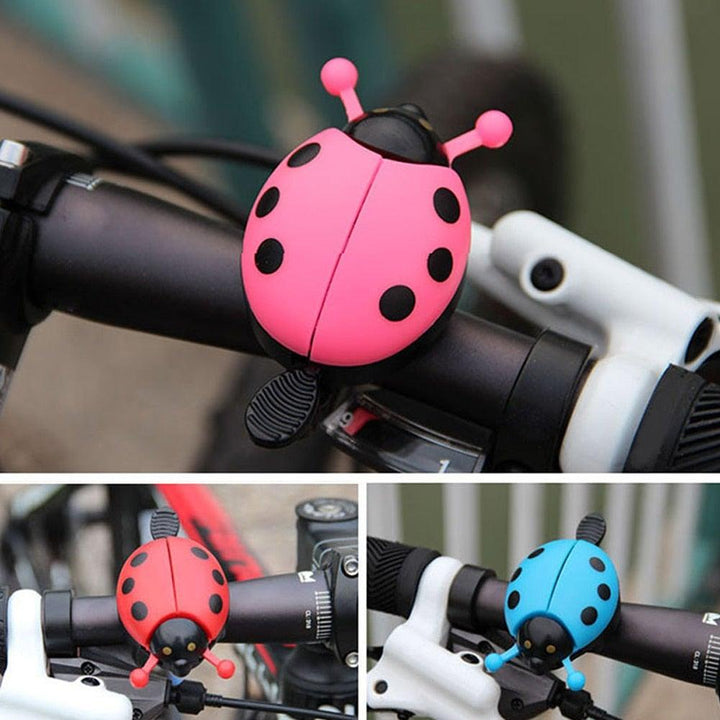 Cute Ladybug Bicycle Bell – Mini Cartoon Bike Bell for Kids & Adults