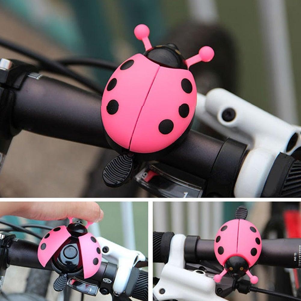 Cute Ladybug Bicycle Bell – Mini Cartoon Bike Bell for Kids & Adults