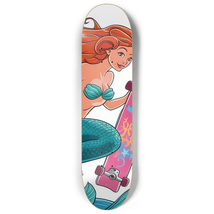 Skate Boarding Mermaid Skateboard – Ocean Fantasy Deck