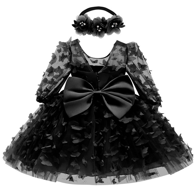 Baby and Toddler Mid-Sleeve Formal Dress