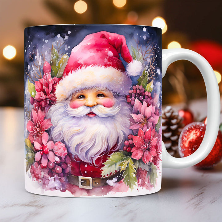 3D Christmas Ceramic Mug – Santa and Snowman Designs