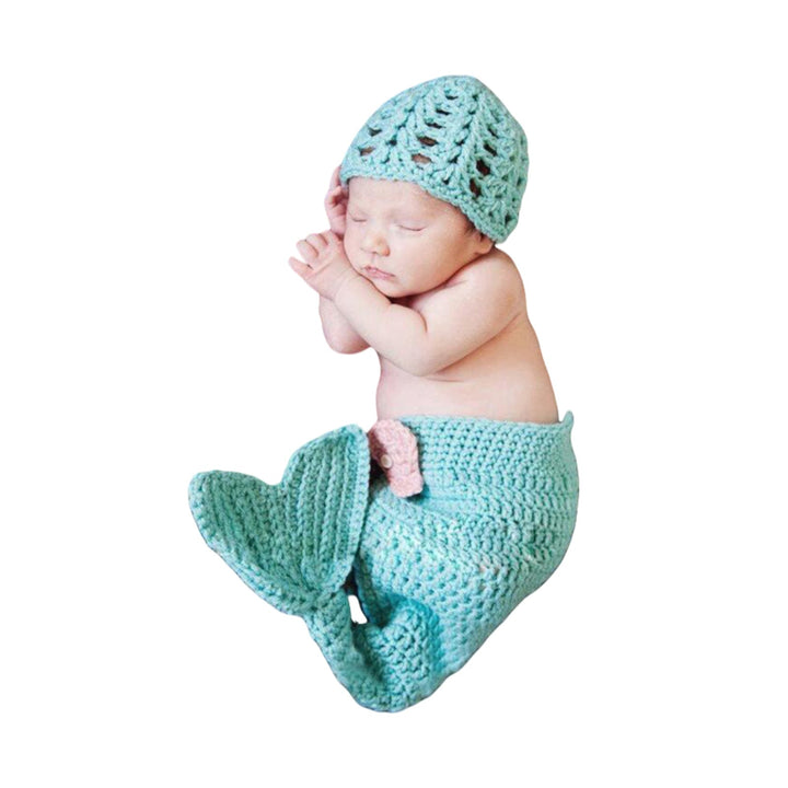 Cute Baby Mermaid Costume Photography Prop Set