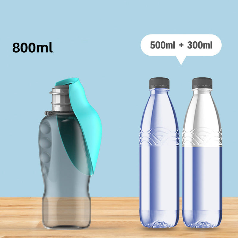 800ml Portable Dog Water Bottle | Leakproof Travel Water Dispenser