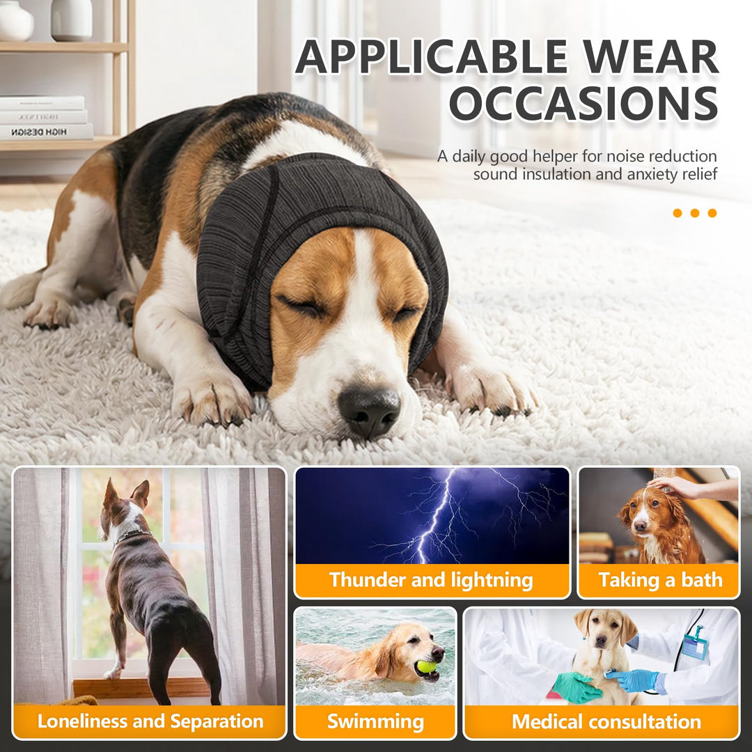 Dog Ear Cover | Noise Protection & Recovery Head Wrap