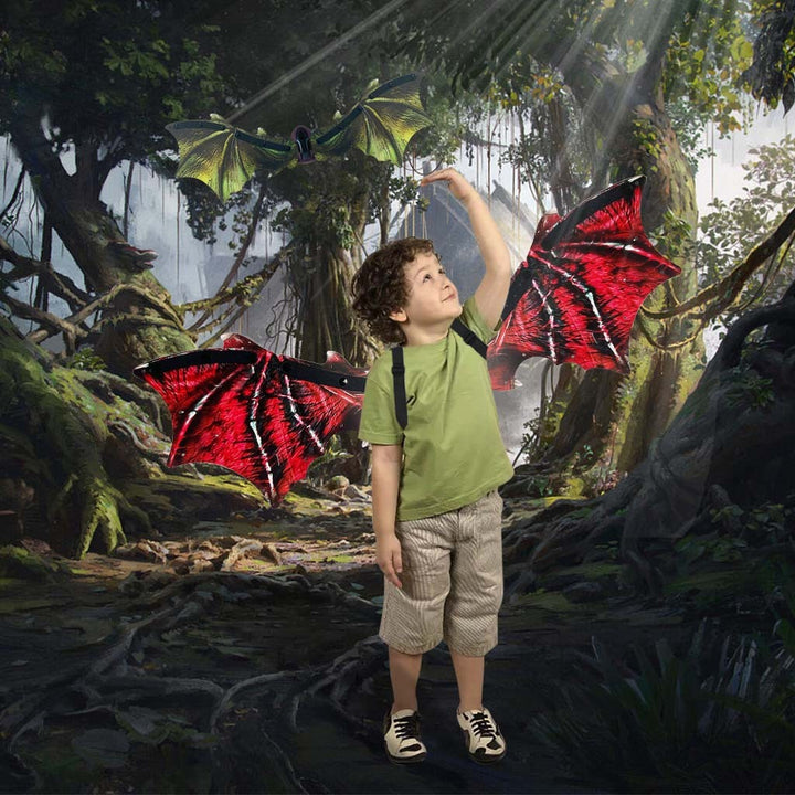 Light-Up Dinosaur Butterfly Wings – Battery-Powered Costume Accessory