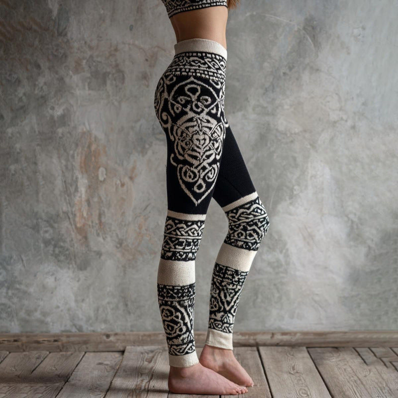 Women's 3D Print Yoga Leggings | Full-Length Activewear