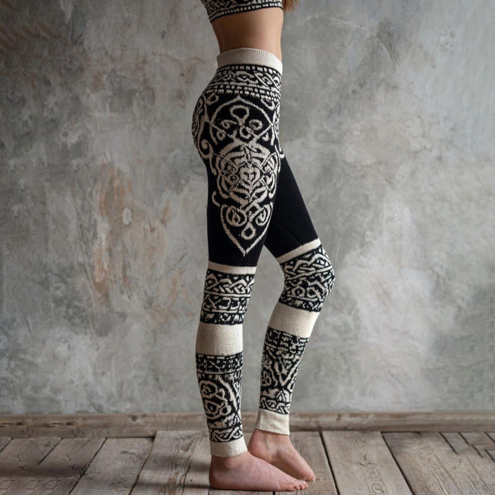 Women's 3D Print Yoga Leggings | Full-Length Activewear