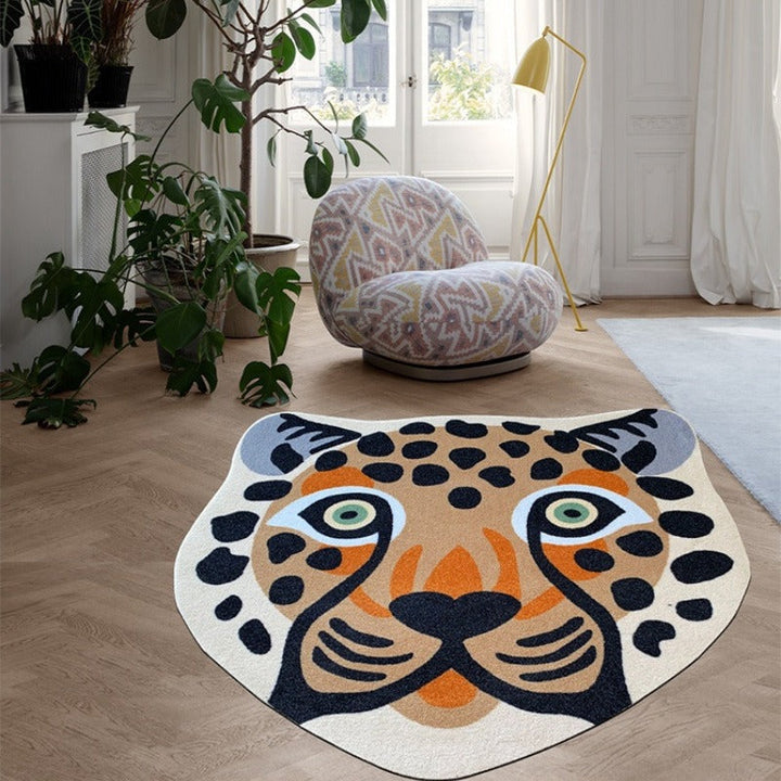 Thickened Faux-Cashmere Irregular-Shaped Accent Rug