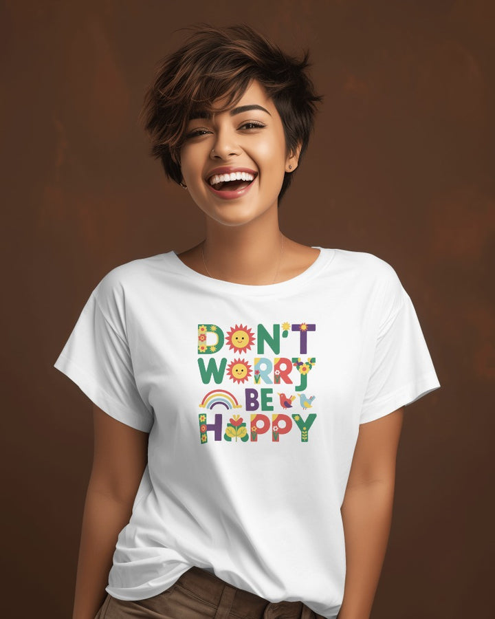 Unisex Jersey Short Sleeve Tee - Don't Worry Be Happy