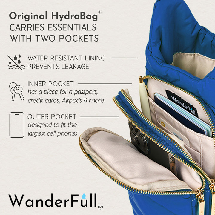 Royal Blue HydroBag® with Solid Strap