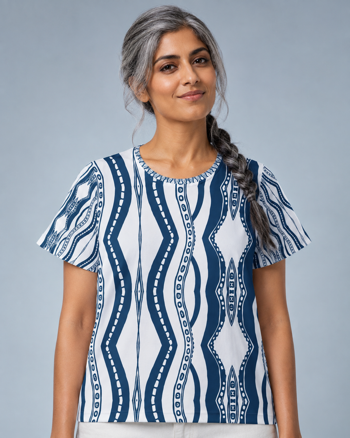 Women's Sports Jersey - Downward Octopus Pattern
