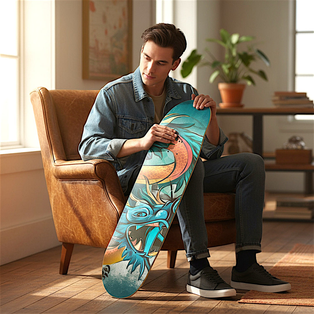 2 Skateboard Series Art - Draconic Canvas