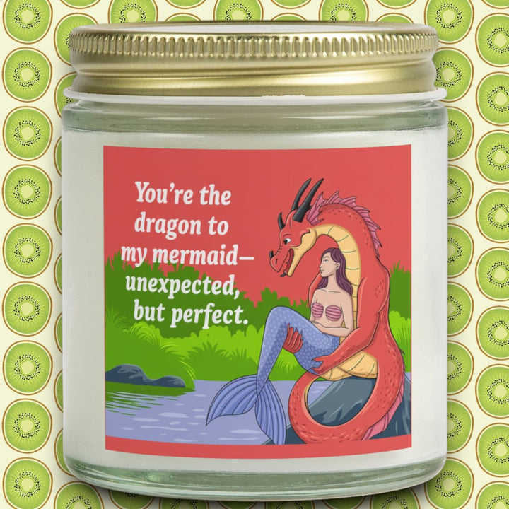 Candle Set - Dragon To My Mermaid, Coconut Apricot Wax