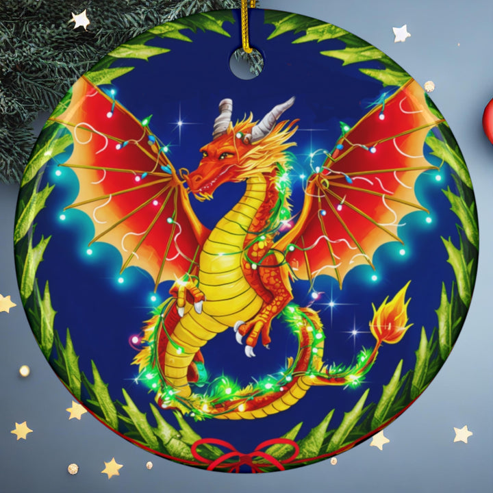 Ceramic Ornament - Dragon Lights