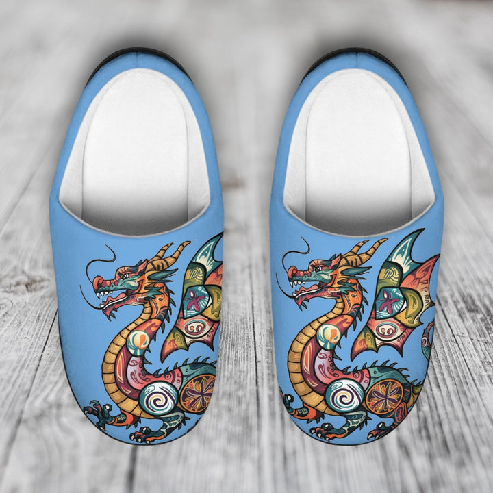 Women's Indoor Slippers - Dragon Crest