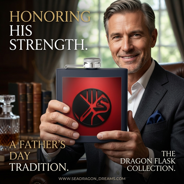 Dragon Stainless Steel Flask 6oz – Gift for Adventurers