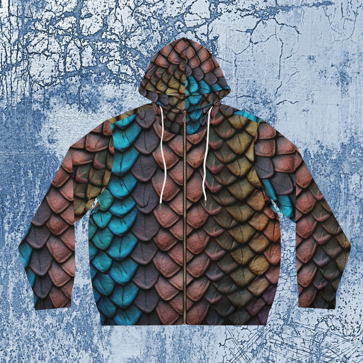 Men's Full-Zip Hoodie - Dragon Scales