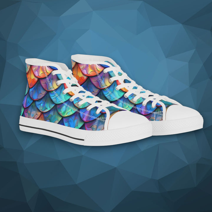 Men's High Top Sneakers - Dragon Scale Sneakers