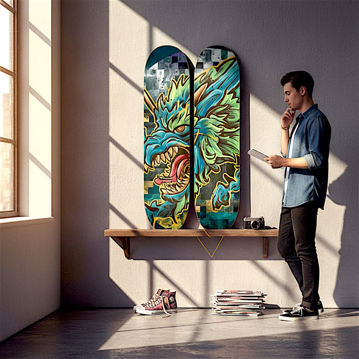 2 Skateboard Series Art - Dragons Roar