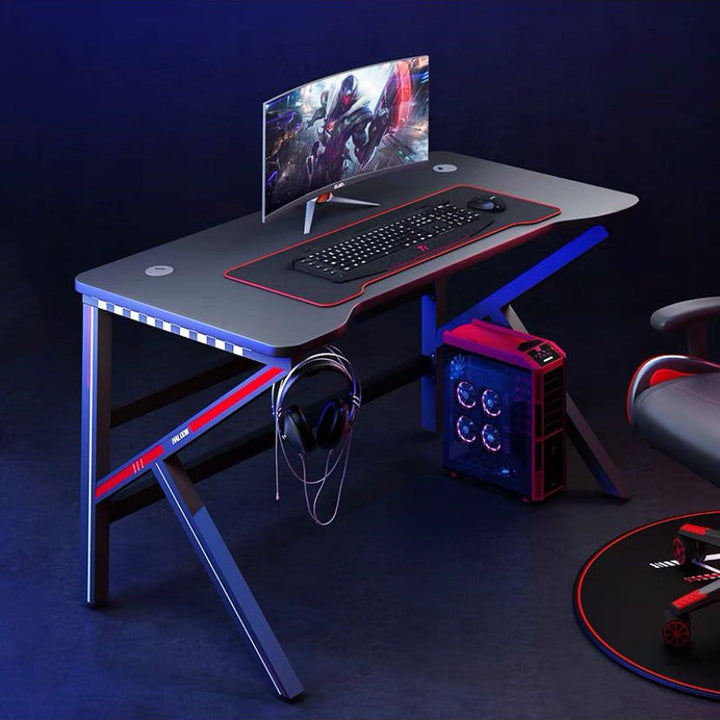 Modern Home Computer Desk with Wood-Based Panel