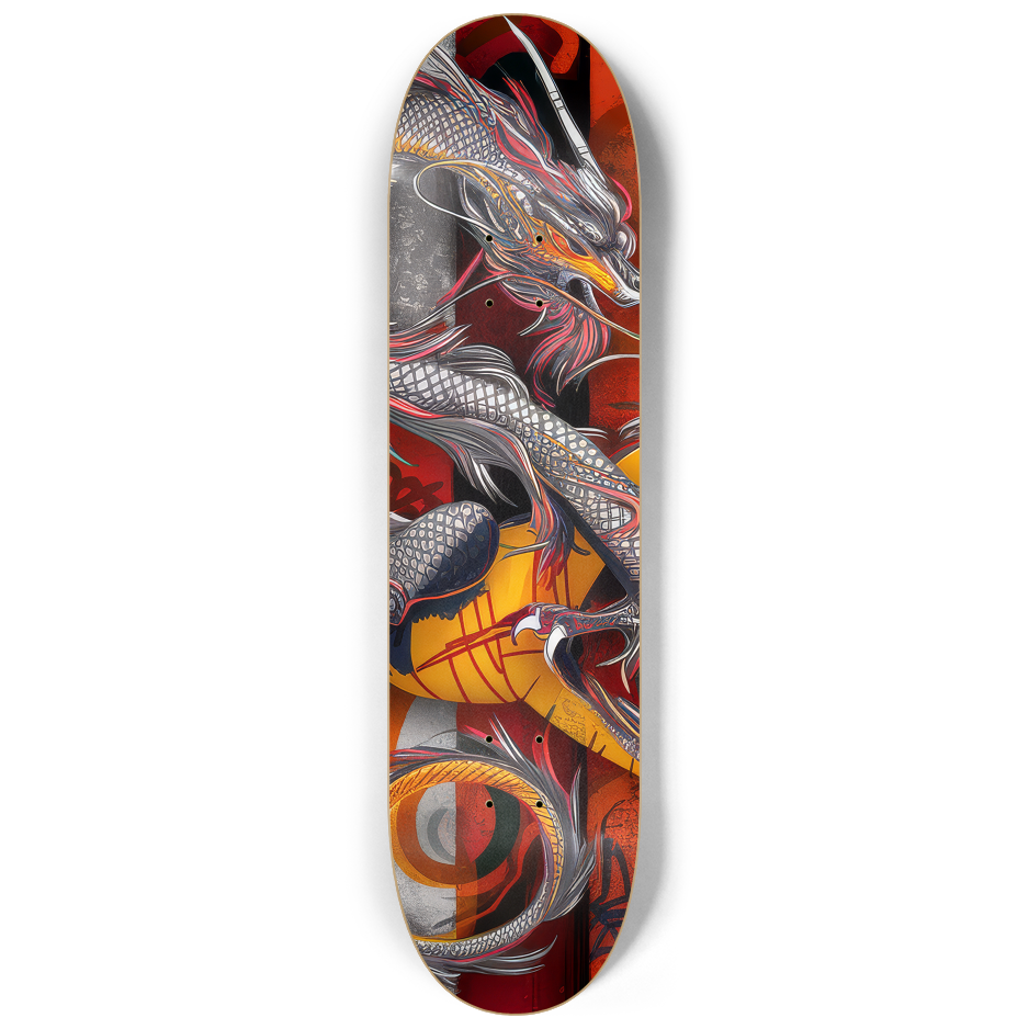 2 Skateboard Series Art - Dragon Love