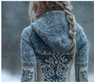 Women’s Long Loose-Fit Round-Neck Knitted Cardigan