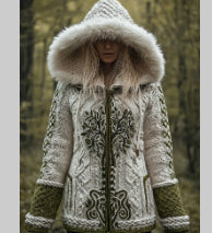 Women’s Long Loose-Fit Round-Neck Knitted Cardigan