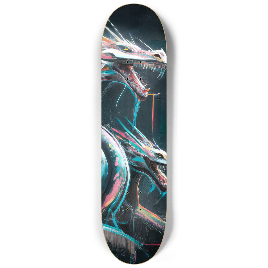 2 Skateboard Series Art - Wyrm Fangs