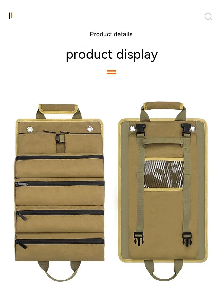 Roll-Up Tool Storage Bag – Portable Organizer Pouch