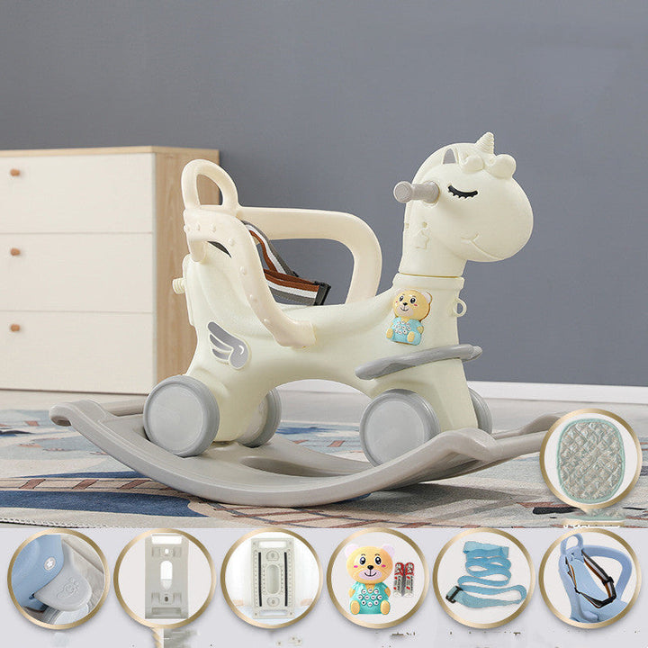 Baby Rocking Ride-On Cart Toy