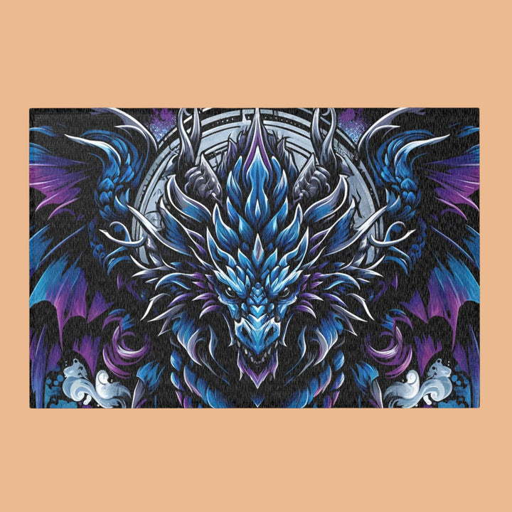 Mystical Dragon Area Rug - Bohemian Home Decor, Gift for Fantasy Lovers