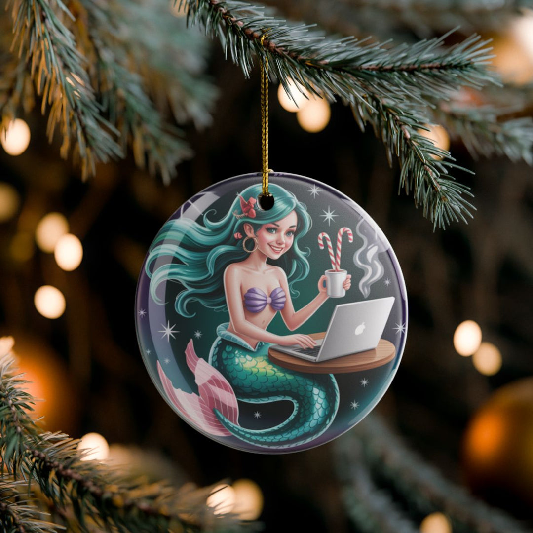 Mermaid Emailer of the Year Ceramic Decoration Ornament