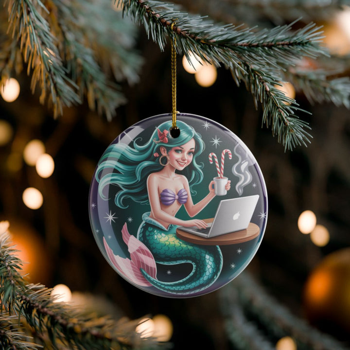 Mermaid Emailer of the Year Ceramic Decoration Ornament