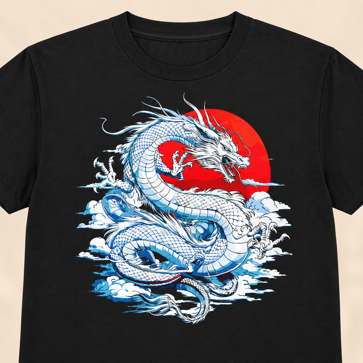 Unisex Heavy Cotton Tee - Emperor Dragon Circle