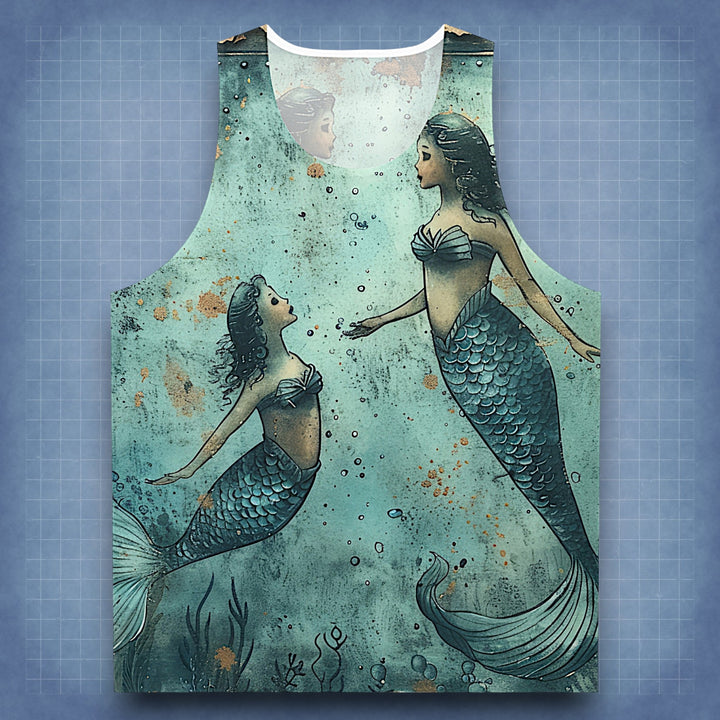 Enchanting Mermaid Tank Top - Ocean-Inspired Summer Apparel