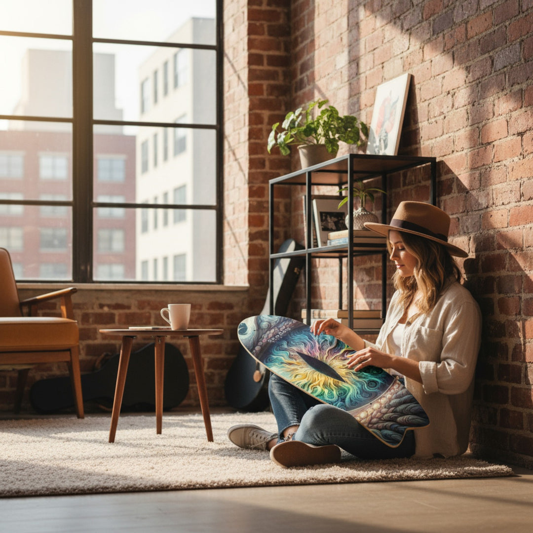 Custom Skateboard - Dragon's Eye