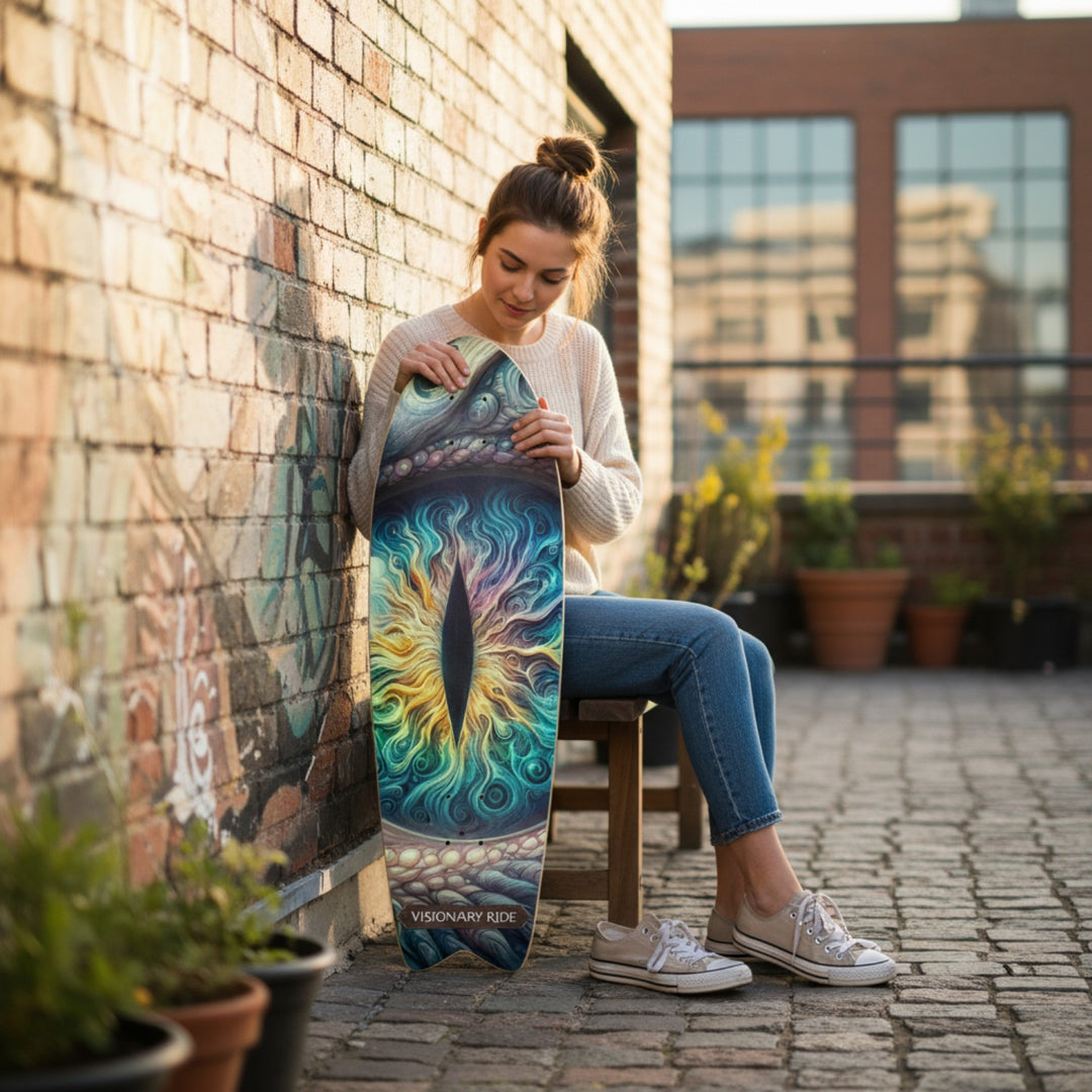Custom Skateboard - Dragon's Eye