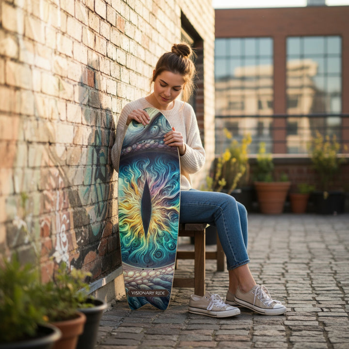 Custom Skateboard - Dragon's Eye