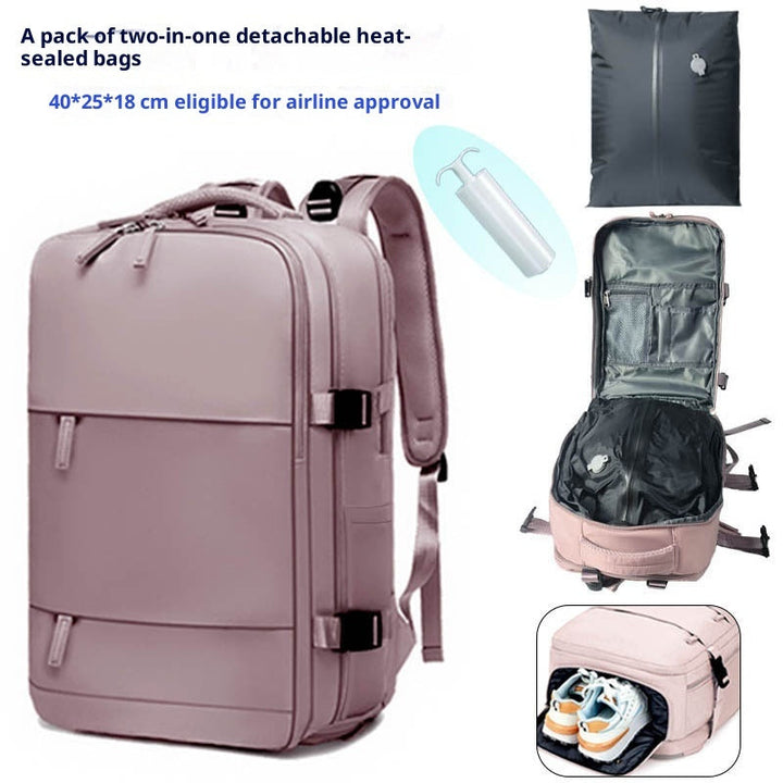 Vacuum-Compression Waterproof Travel Backpack