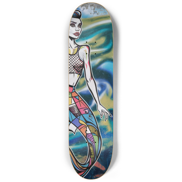 2 Skateboard Series Art - Lisa Mermaid