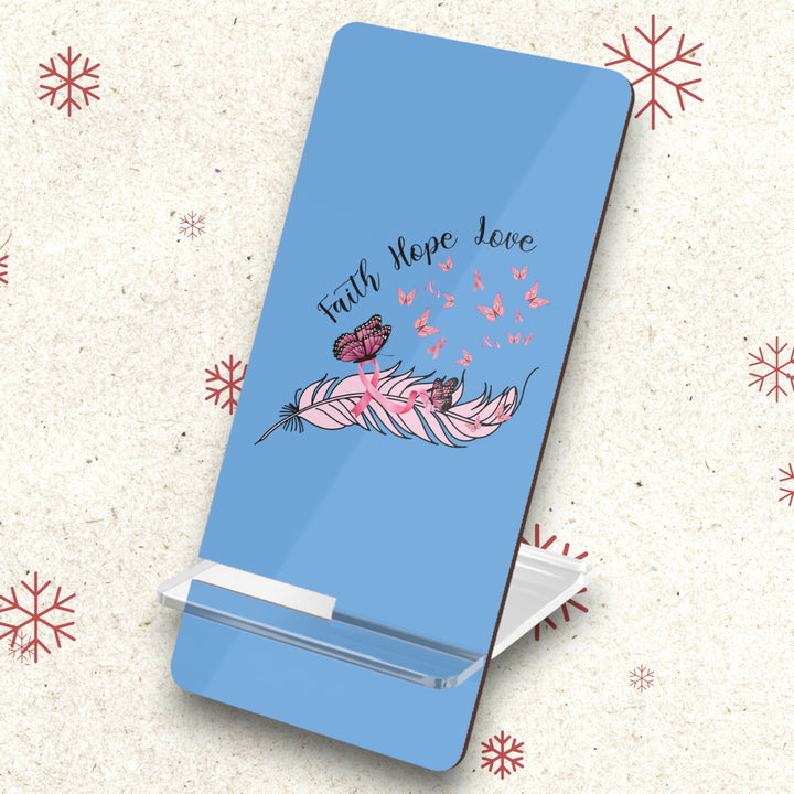Phone Stand - Faith, Hope, Love Design