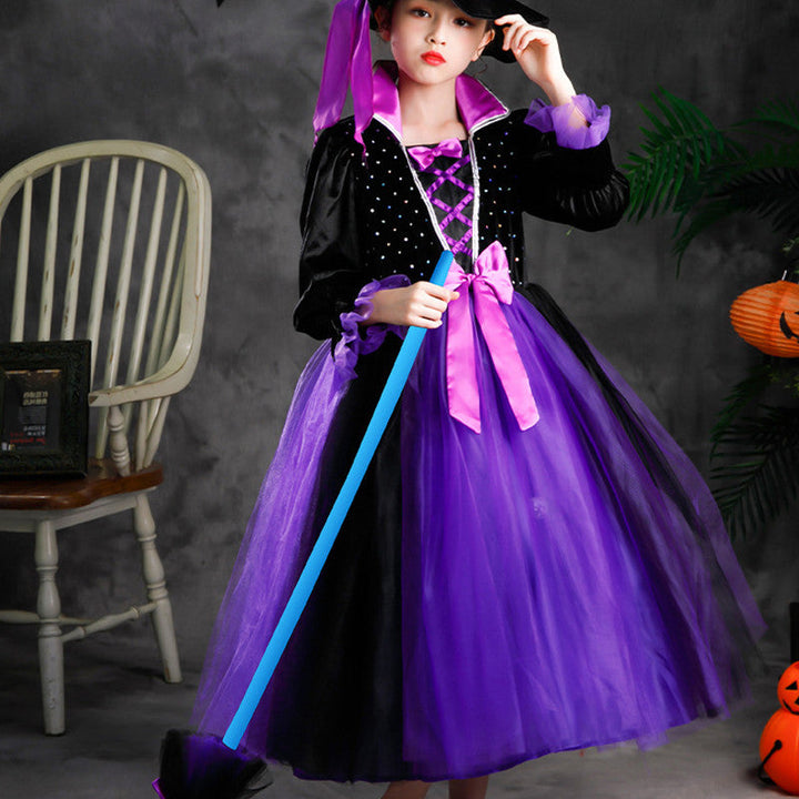 Girls’ Light-Up Halloween Costume Dress – Luminous Party Outfit