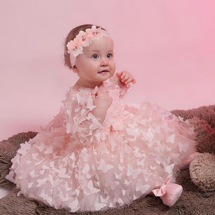 Baby and Toddler Mid-Sleeve Formal Dress