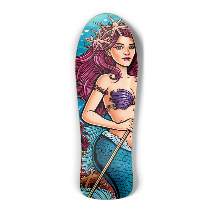 Mermaid Star Skateboard – Celestial Ocean Art Deck